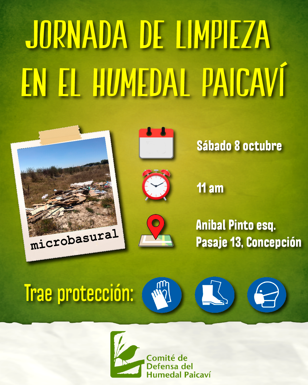 Jornada de Limpieza en el Humedal Paicaví