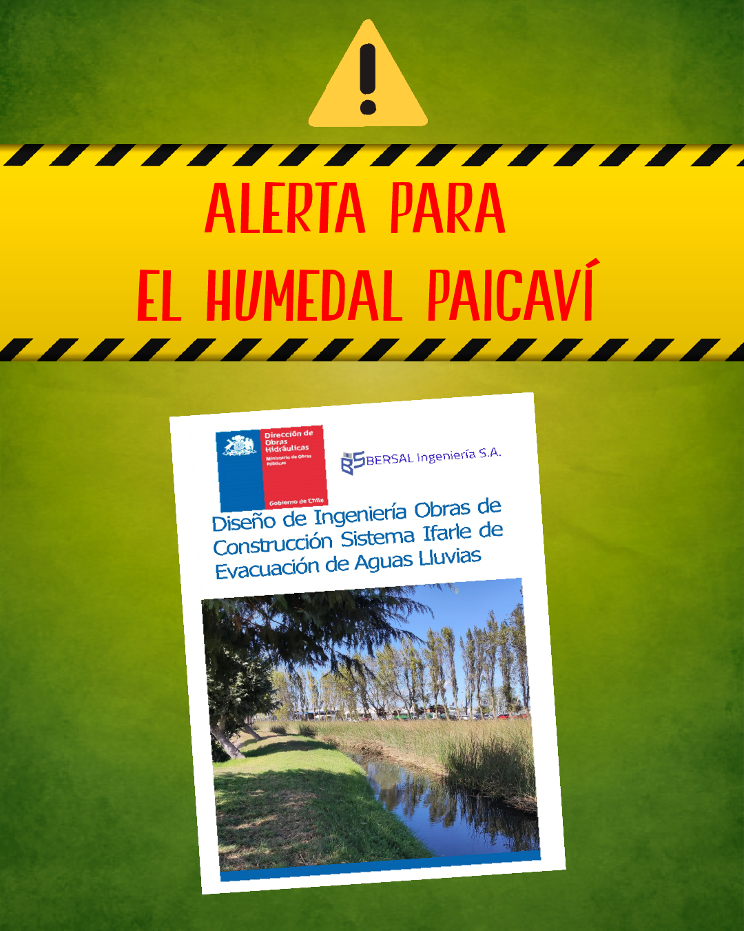 MOP inicia un proyecto de aguas lluvias que impactaría en la red de humedales Paicaví-Chimalfé-Rocuant