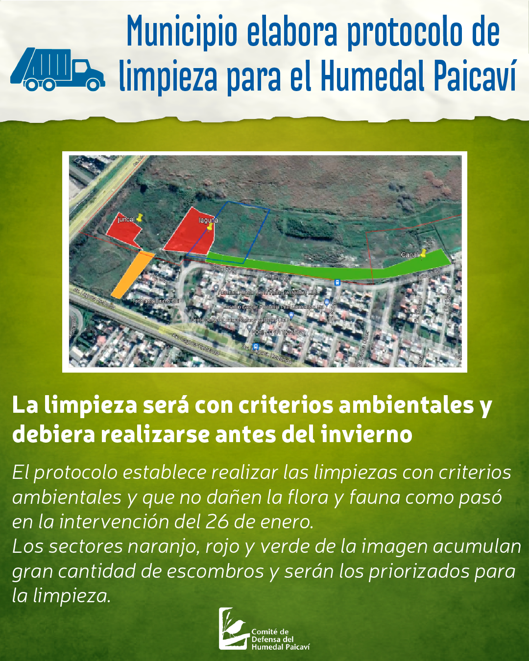 Protocolo para limpiezas en el Humedal Paicavi