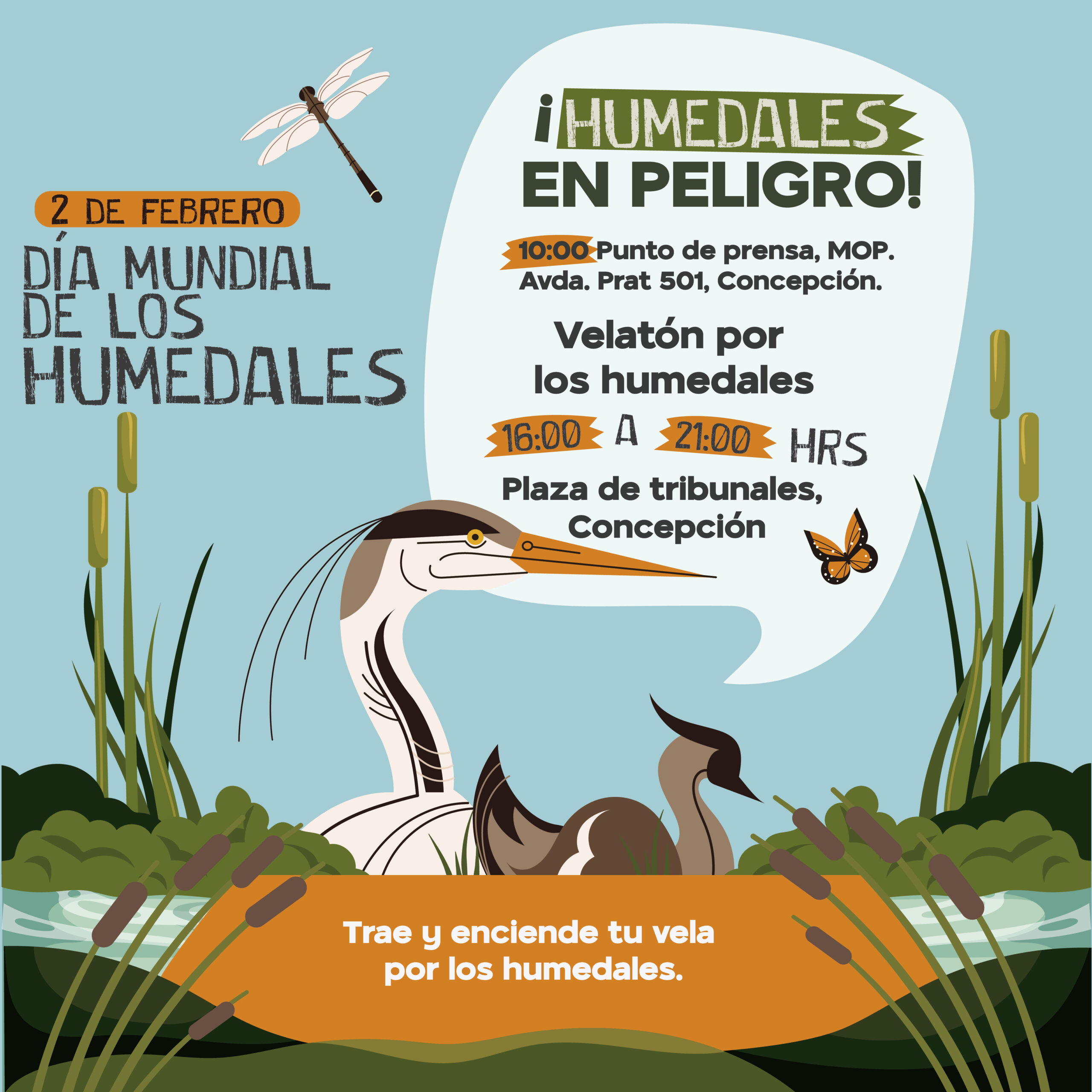 2 de febrero: Actividades y Velatón por el Día Mundial de los Humedales