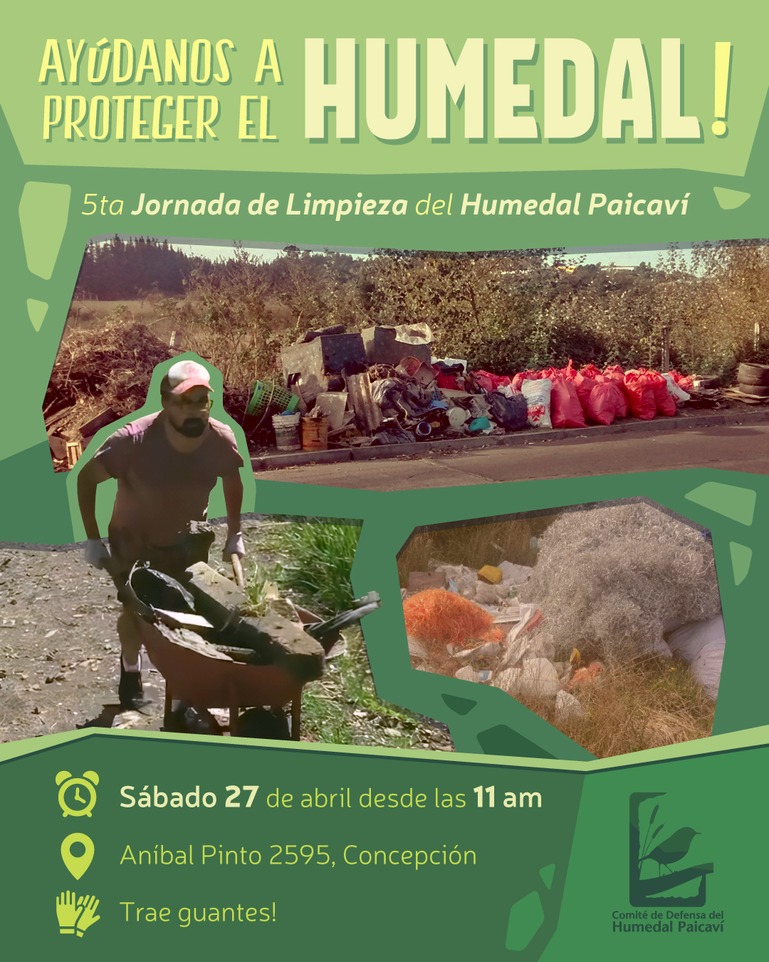 Se viene la 5ta Jornada de limpieza del Humedal Paicaví